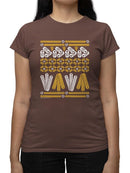 Churro Pattern Fiesta Print Graphic  Women's T-shirt