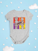 Colorful Sid the Science Kid  Character Graphic Baby's Bodysuit
