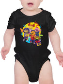 Sid the Science Kid  Vibrant Character Group Graphic Baby's Bodysuit