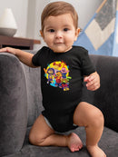 Sid the Science Kid  Vibrant Character Group Graphic Baby's Bodysuit