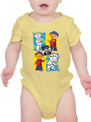 Colorful Curiosity Sid the Science Kid Design - Science And Learning Baby's Bodysuit