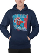 Officially Licensed ICEE Chillin' Polar Bear - Retro Graphic Men's Hoodie