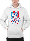 Officially Licensed ICEE Polar-Bear Love - Adorable Cool Heart Graphic Men's Hoodie