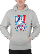 Officially Licensed ICEE Polar-Bear Love - Adorable Cool Heart Graphic Men's Hoodie
