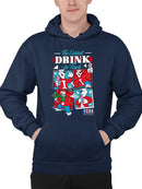 Officially Licensed ICEE Coldest Drink In Town -  Bear Retro Cool Graphic Men's Hoodie