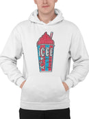Officially Licensed ICEE Classic Cup Design - Retro 'Coldest Drink In Town' Men's Hoodie