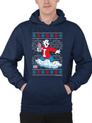 Officially Licensed ICEE Snowy Frosty Vibes - Holiday Bear Graphic Men's Hoodie
