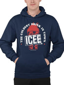 Officially Licensed ICEE Frosty Wave Delight - Coldest Drink Town Graphic Men's Hoodie