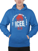 Officially Licensed ICEE Frosty Wave Delight - Coldest Drink Town Graphic Men's Hoodie