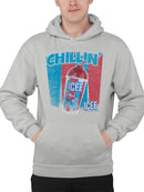 Officially Licensed ICEE Chillin' Trendy Drink - Retro Beverage Graphic  Men's Hoodie