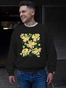 Officially Licensed ICEE Fun, Festive, And Shamrock-Themed Bear Men's Sweatshirt