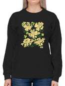 Officially Licensed ICEE Fun, Festive, And Shamrock-Themed Bear Women's Sweatshirt