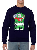 Officially Licensed ICEE Green Vibes Only - Festive St. Patrick's Fun Day Men's Sweatshirt