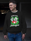 Officially Licensed ICEE Here For Shenanigans - St. Patrick's Day Men's Sweatshirt