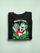 Officially Licensed ICEE Here For Shenanigans - St. Patrick's Day Men's Sweatshirt