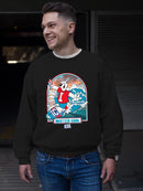 Officially Licensed ICEE Surfing Wave Vibes - Cool Graphic Men's Sweatshirt