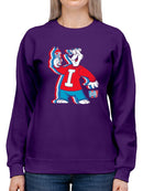 Officially Licensed ICEE Chill Polar-Bear Graphic - Fun Retro Style Women's Sweatshirt