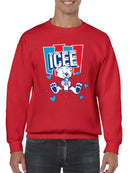 Officially Licensed ICEE Polar-Bear Love - Adorable Cool Heart Graphic Men's Sweatshirt