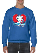 Officially Licensed ICEE Born To Chill Heart - Cozy Polar-Bear Graphic Men's Sweatshirt