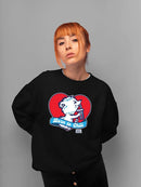 Officially Licensed ICEE Born To Chill Heart - Cozy Polar-Bear Graphic Women's Sweatshirt