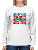 Officially Licensed ICEE Chill Mode Activated - Relaxing Frosty Graphic Women's Sweatshirt