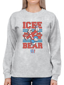 Officially Licensed ICEE Bear Paws - Cool And Bold Vintage Style Women's Sweatshirt