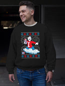 Officially Licensed ICEE Snowy Cool Vibes - Bear Snowboarding Graphic Men's Sweatshirt