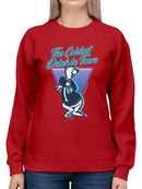 Officially Licensed ICEE Chill Vibes Triangle - Retro Cool Bear Graphic Women's Sweatshirt