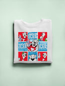 Officially Licensed ICEE Chill Mosaic Vibes - Bear Collage Graphic Women's Sweatshirt