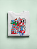 Officially Licensed ICEE Winter Chill Fun - Bear Seasonal Collage Men's Sweatshirt