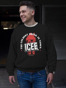 Officially Licensed ICEE Frosty Wave Delight - Coldest Drink Town Graphic Men's Sweatshirt