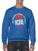 Officially Licensed ICEE Frosty Wave Delight - Coldest Drink Town Graphic Men's Sweatshirt