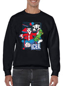 Officially Licensed ICEE Skate Frost Rider Style - Fun Graphic Bear Men's Sweatshirt