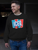Officially Licensed ICEE Frosty Refresh Retro Graphic Men's Sweatshirt