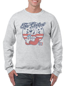 Officially Licensed ICEE Patriotic Retro Bear Slush Graphic Men's Sweatshirt