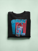 Officially Licensed ICEE Chillin' Trendy Drink - Retro Beverage Graphic Women's Sweatshirt
