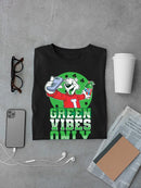 Officially Licensed ICEE Green Vibes Only - Festive St. Patrick's Fun Day Graphic Men's T-shirt