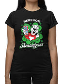 Officially Licensed ICEE Here For Shenanigans - St. Patrick's Day Graphic Women's T-shirt