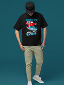 Officially Licensed ICEE Born To Chill - Surfing Polar-Bear Graphic Men's T-shirt