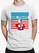 Officially Licensed ICEE Mr. Cool Patriotic Polar-Bear Chill Graphic Men's T-shirt