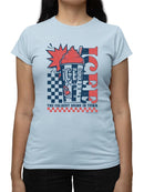 Officially Licensed ICEE Retro Cool Explosion - 'Coldest Drink In Town' Vintage Graphic Women's T-shirt