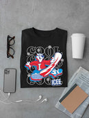 Officially Licensed ICEE Snowy Cool Vibes - Bear Snowboarding Graphic Men's T-shirt
