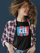Officially Licensed ICEE Frosty Refresh Retro Graphic Women's T-shirt