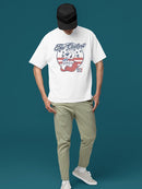 Officially Licensed ICEE Patriotic Retro Bear Slush Graphic Men's T-shirt