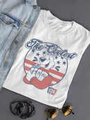 Officially Licensed ICEE Patriotic Retro Bear Slush Graphic Women's T-shirt