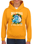 Deck the Halls with Frozeti - Festive Dippin’ Dots Graphic Youth's Hoodie