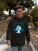 Taste the Fun Frozeti Dippin' Dots Retro Yeti Graphic Youth's Hoodie