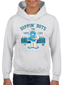 Taste the Fun Frozeti Dippin' Dots Retro Yeti Graphic Youth's Hoodie