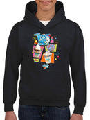 Frozeti & Dippin' Dots Fun Graphic Tee - Ice Cream Treats Graphic Youth's Hoodie