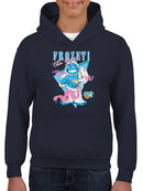 Frozeti the Yeti - Dippin’ Dots Fun Graphic Youth's Hoodie